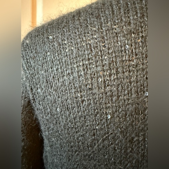 J. Jill Mohair Sparkly Black Jacket Size S - Picture 7 of 9